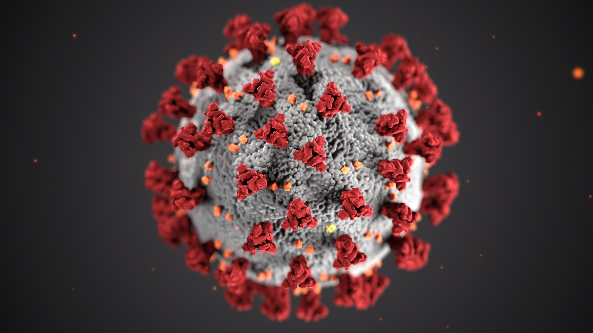 Représentation d'un coronavirus